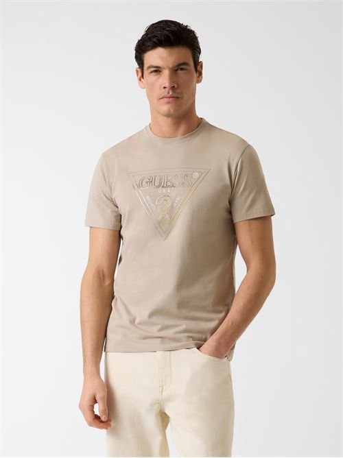 T-shirt con logo triangolare GUESS | M6GI11K2992/G1CA